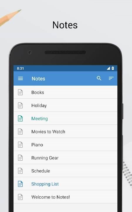Notes screenshot 1