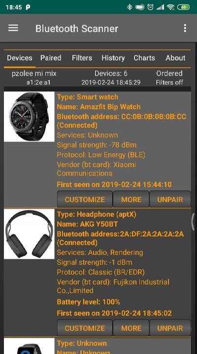 Bluetooth Finder, Scanner Pair screenshot 1