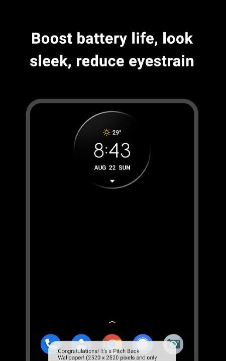 Pitch Black Wallpaper Pro screenshot 2