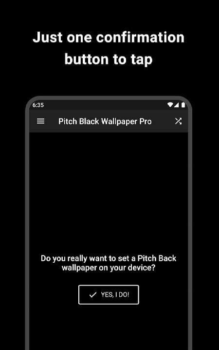 Pitch Black Wallpaper Pro screenshot 1