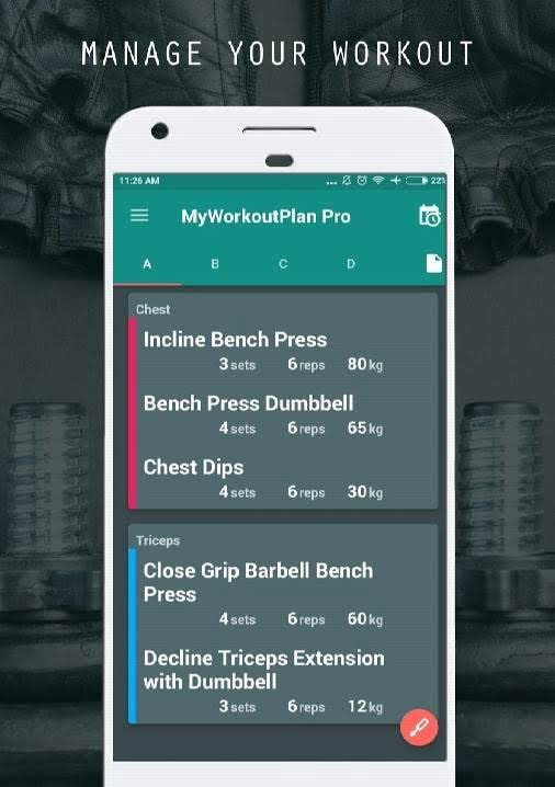 My Workout Plan Screenshot 1