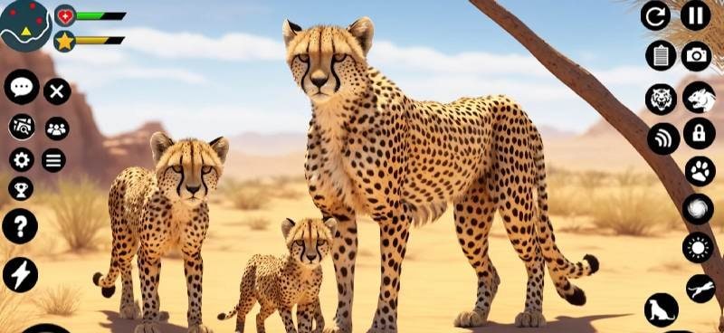 Wild Cheetah Family Simulator screenshot 2