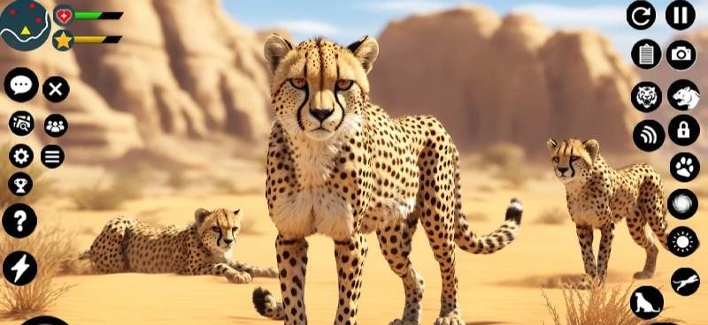 Wild Cheetah Family Simulator screenshot 3