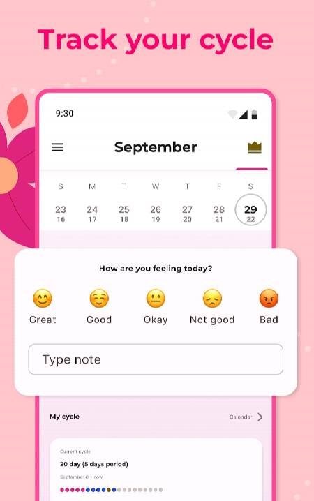 Period Tracker & Period Calendar screenshot 2
