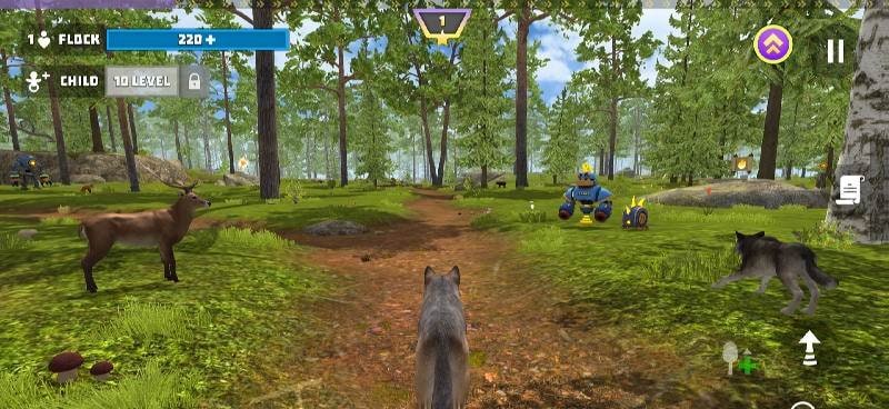 Wolf Hero: Animals vs Robots screenshot 1