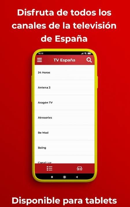 TV Spain - Online television interface preview
