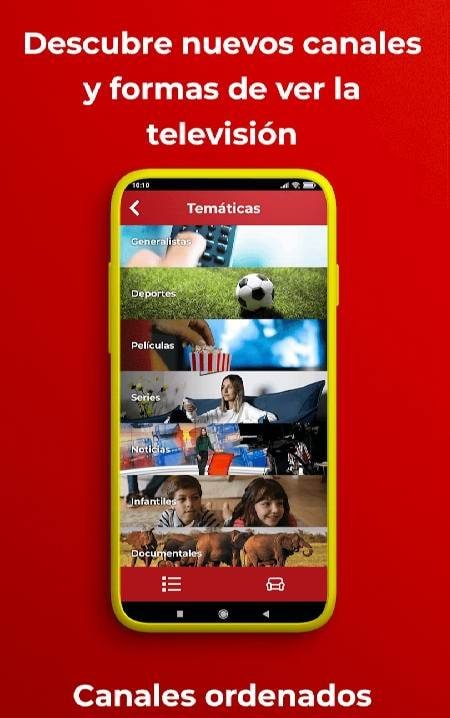 TV Spain - Online television channel list view