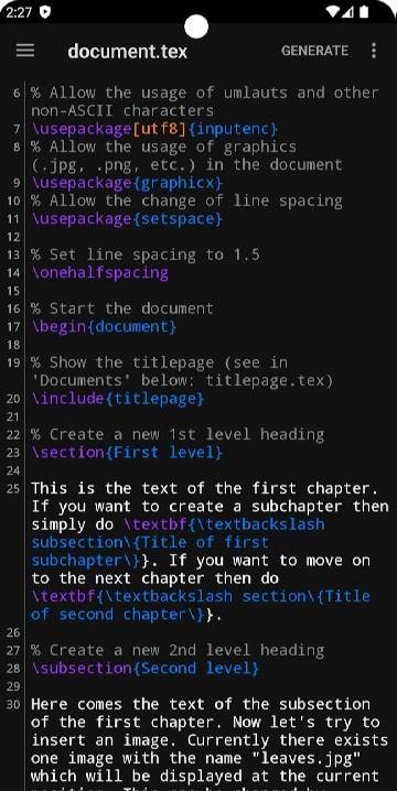 VerbTeX Pro LaTeX Editor screenshot 1