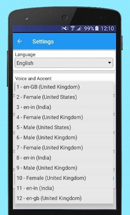 Text Voice Pro Text-to-speech screenshot 1
