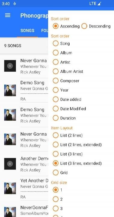Phonograph Plus Music Player screenshot 3