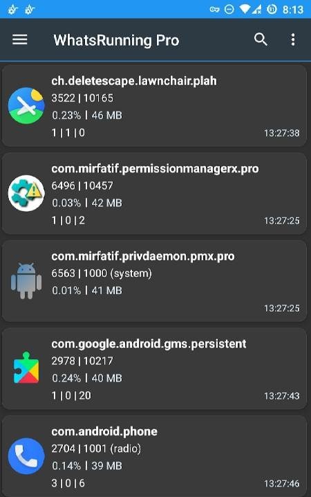 WhatsRunning Pro screenshot 1