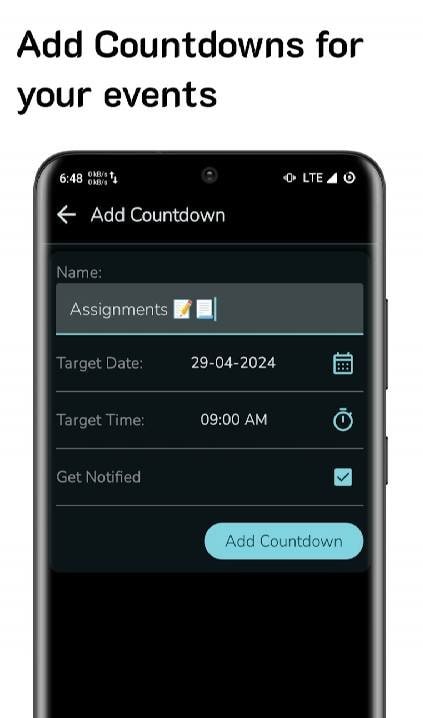 Countdown Widget Home Screen screenshot 2