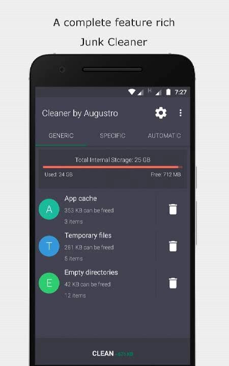 Cleaner by Augustro screenshot 1