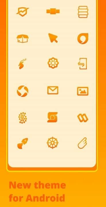 Orange Citrus - Icon Pack screenshot 2