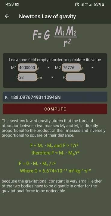 Fisika - Physics Calculator screenshot 4