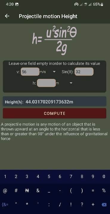 Fisika - Physics Calculator screenshot 1