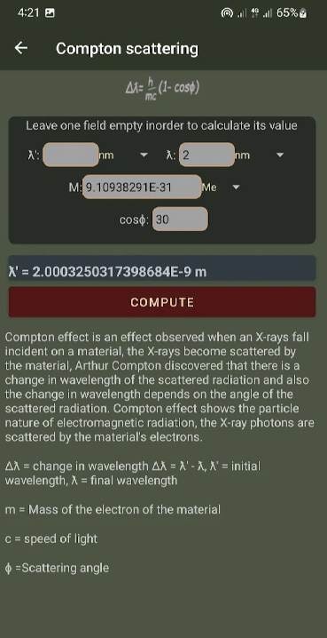 Fisika - Physics Calculator screenshot 2