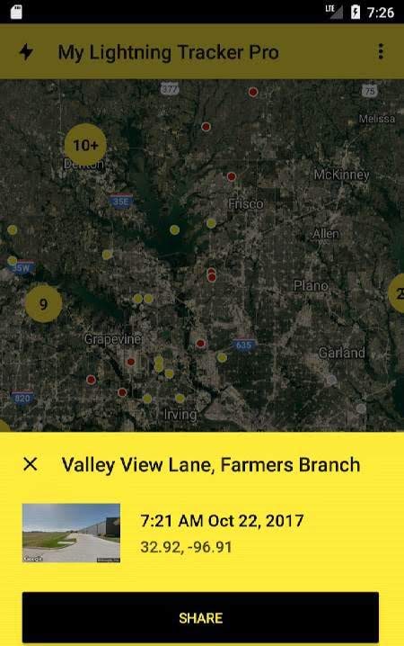 My Lightning Tracker Pro - Live Thunderstorm Map screenshot 1