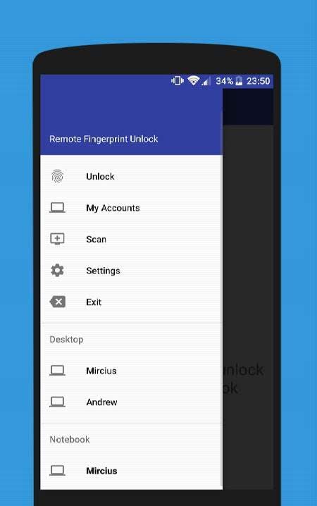 Remote Fingerprint Unlock screenshot 2