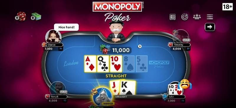 MONOPOLY Poker - Texas Holdem screenshot 2