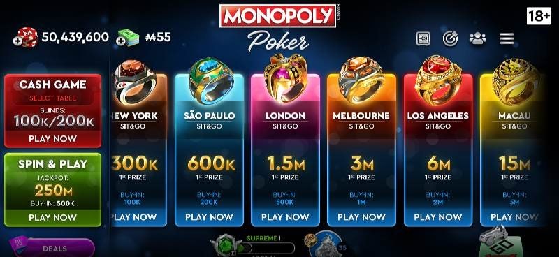 MONOPOLY Poker - Texas Holdem screenshot 3