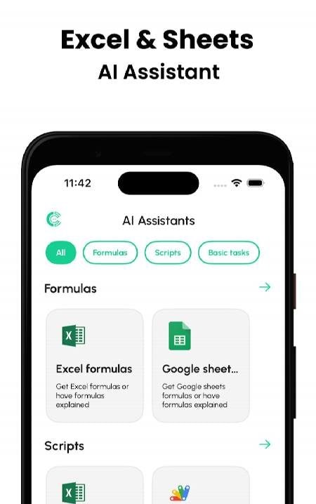 Spreadsheets AI: Formula Bot screenshot 1
