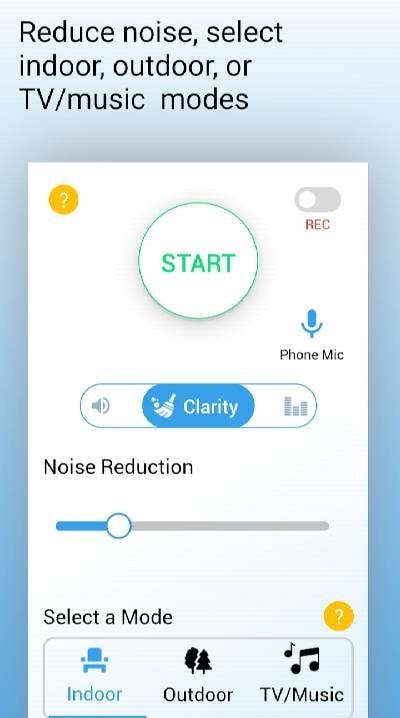 AmiHear - Hearing Aid App sound settings