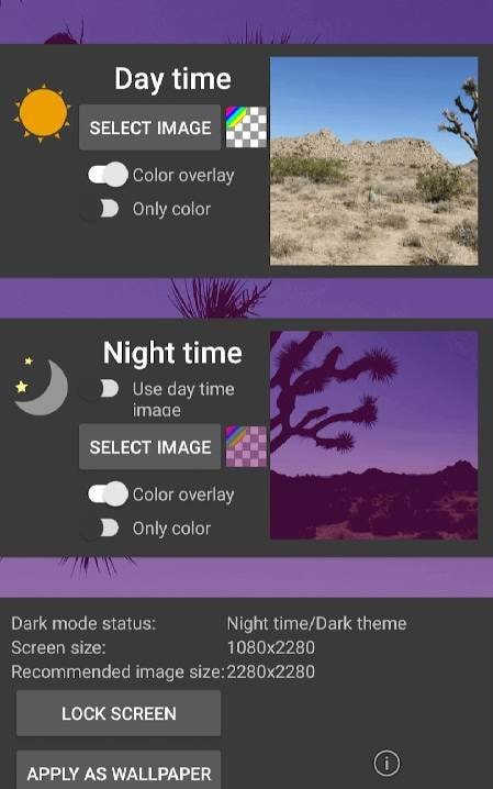 Dark Mode Live Wallpaper Screenshot 1