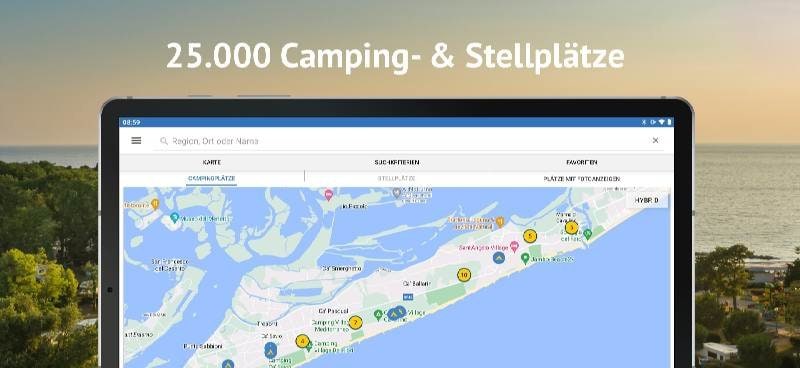 ADAC Camping / Stellplatz 2024 screenshot 1