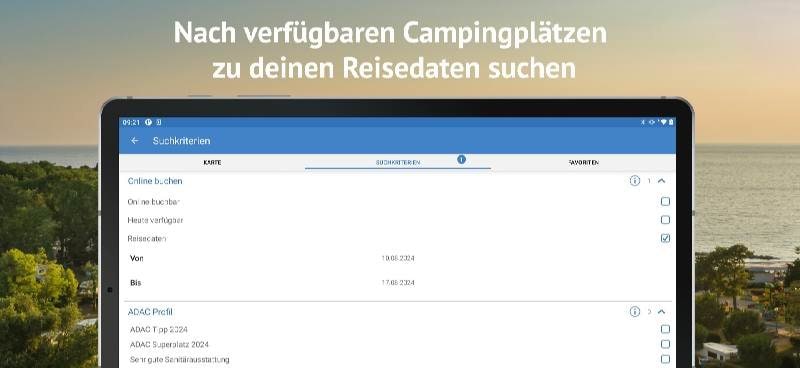 ADAC Camping / Stellplatz 2024 screenshot 3