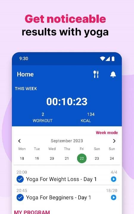 Daily Yoga For Beginners screenshot 1