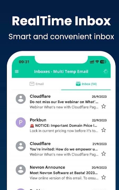 Inboxes - Multi Temp Email screenshot 4