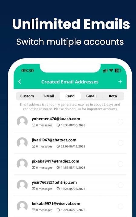 Inboxes - Multi Temp Email screenshot 3