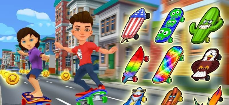 Skate Run Endless Skateboard Screenshot 1