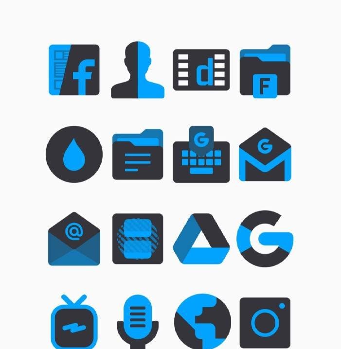 Ocean - Blue Icon Pack screenshot 2