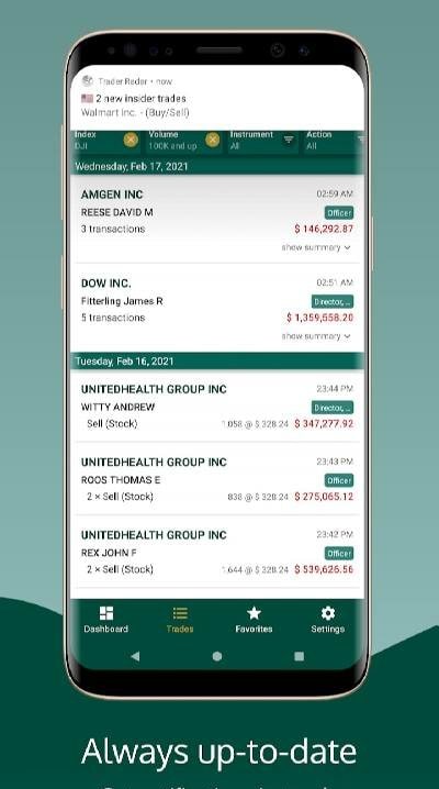 Trader Radar - Insider Trade News screenshot 2