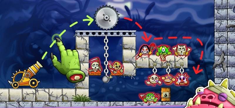 Crush the Monsters: Cannon Game screenshot 1