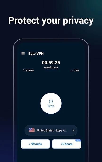 BYTE VPN - Secure Proxy VPN screenshot 3