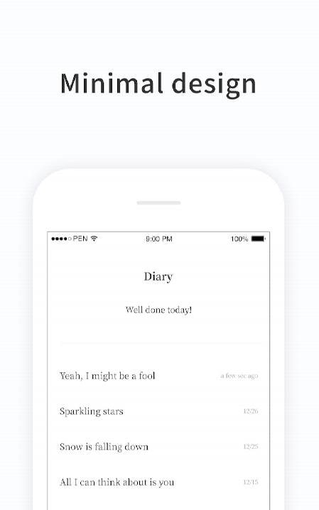 PenCake - simple notes, diary screenshot 1