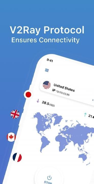 V2ray VPN - Proxima Unlimited screenshot 1
