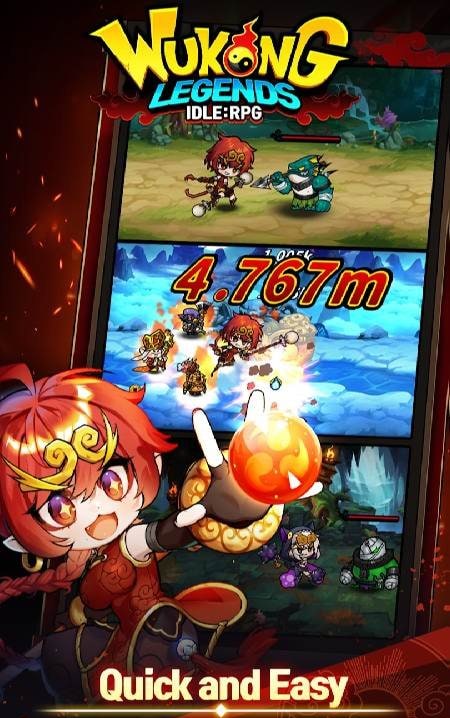 WuKong Legends : Idle RPG gameplay screenshot 2