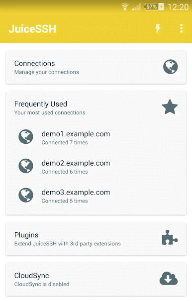 JuiceSSH - SSH Client screenshot 1