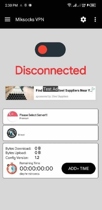 MikSocks VPN screenshot 1