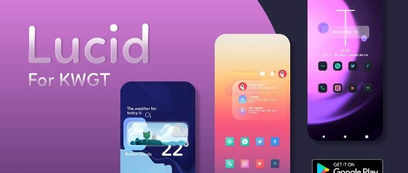 Lucid For KWGT preview image 2