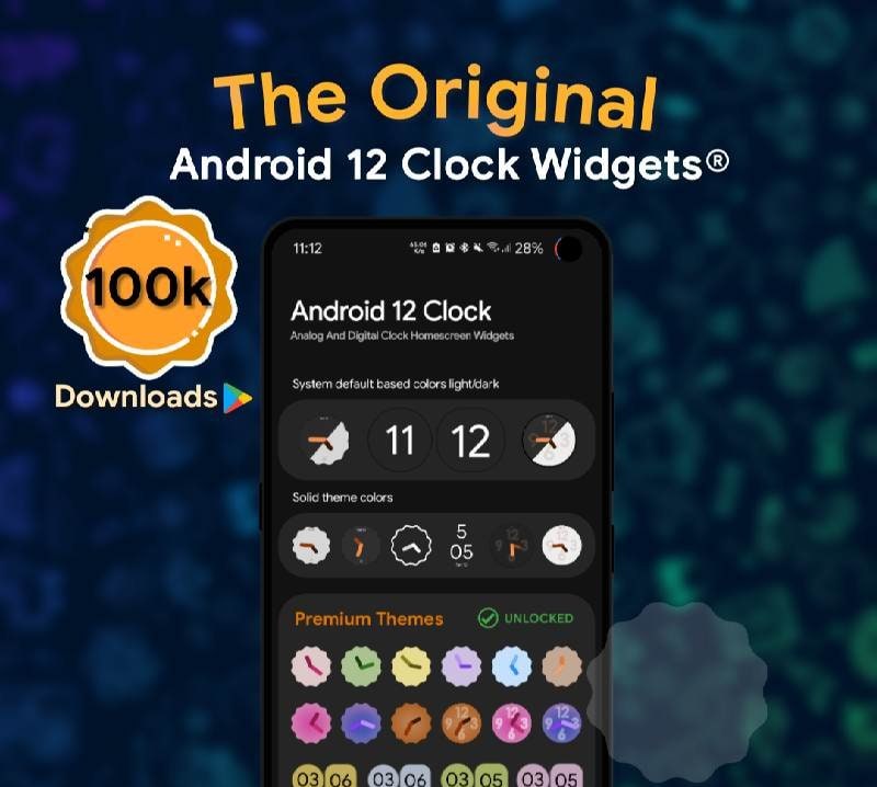 Pixel Clock Widgets & Themes screenshot 1