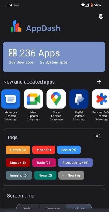 AppDash: App manager & backup screenshot 1