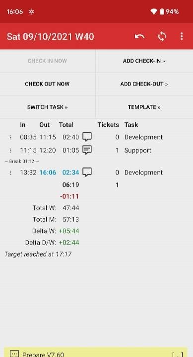 Time Recording - Timesheet App screenshot 1