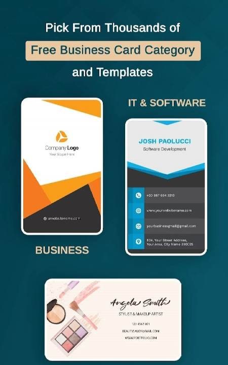 VCard : AI Business Card Maker screenshot 1