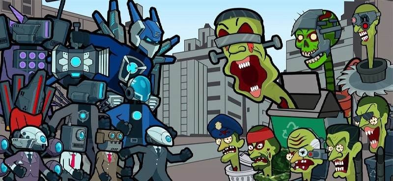 Merge War: Monster vs Cyberman gameplay screenshot 1