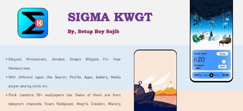 Sigma KWGT screenshot 2